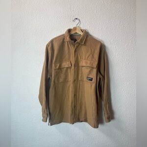 DR essentials Fleece botton down shirt jacket size L